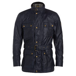 Belstaff Roadmaster 4 Pocket Waxed Jacket, Navy Blue